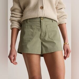 Stretch Cotton Chino Patch Pocket Shorts